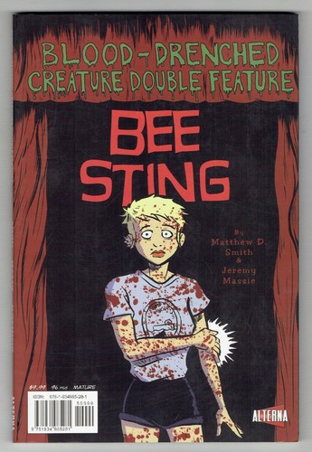 Blood drenched creature - blood-drenched,